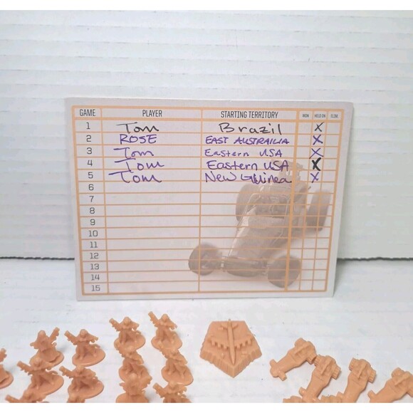 RISK Legacy Tan Saharan Republic Troop Army Replacement Pieces & Faction Card - Picture 5 of 5